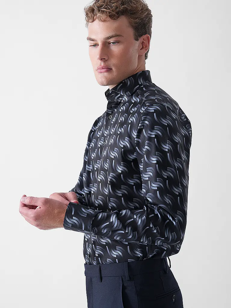OLYMP | Hemd Modern Fit  | schwarz