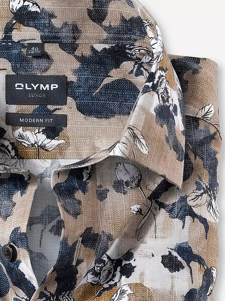 OLYMP | Hemd Modern Fit | beige