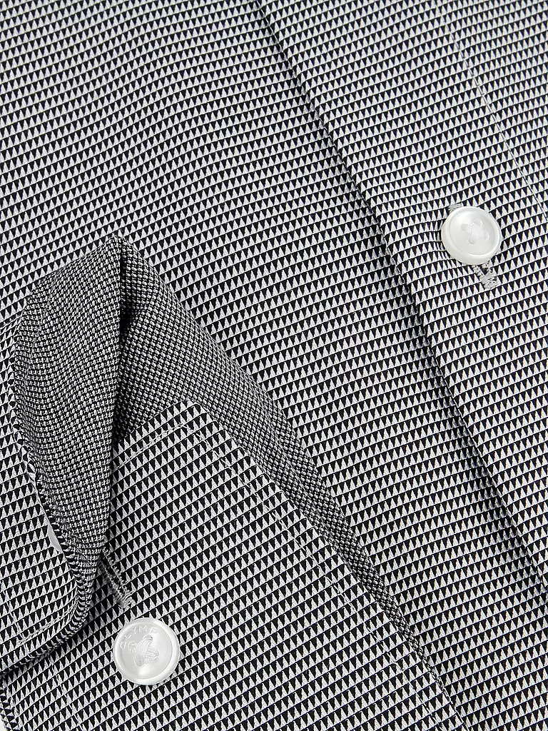OLYMP | Hemd Modern-Fit (Extralange Ärmel) | schwarz