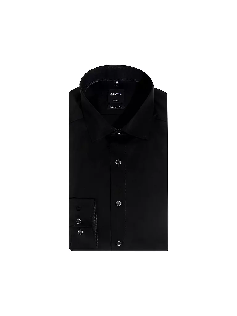 OLYMP | Hemd Modern-Fit | schwarz
