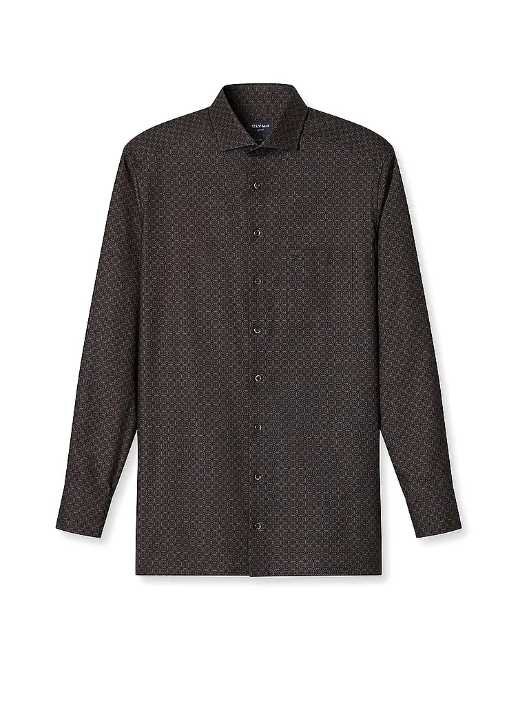 OLYMP | Hemd Regular Fit  | hellbraun