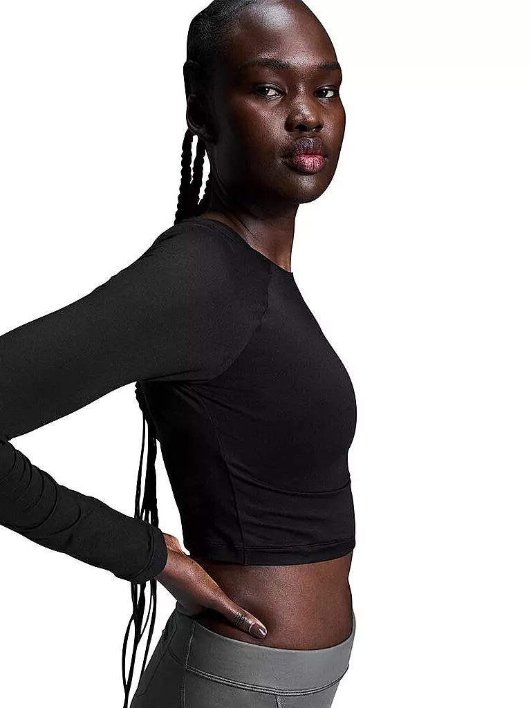 ON | Langarmshirt Cropped Fit | schwarz