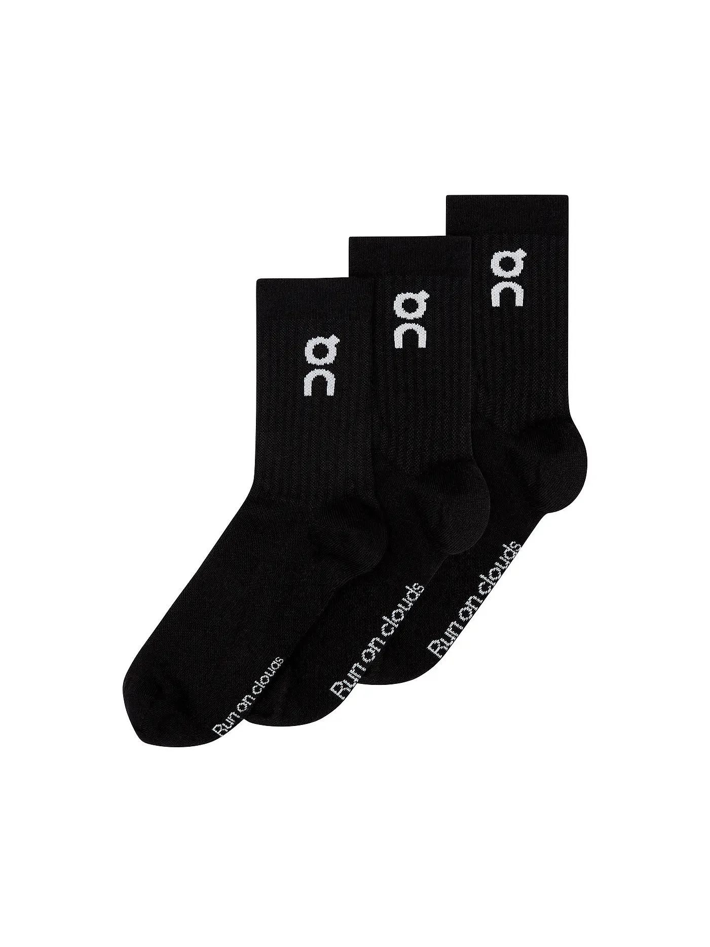ON | Socken 3er Pkg. black | schwarz