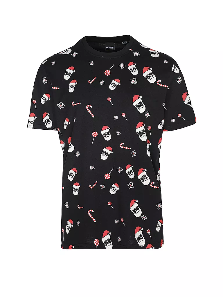 ONLY & SONS | T-Shirt ONSNEWCHRISTMAS | schwarz