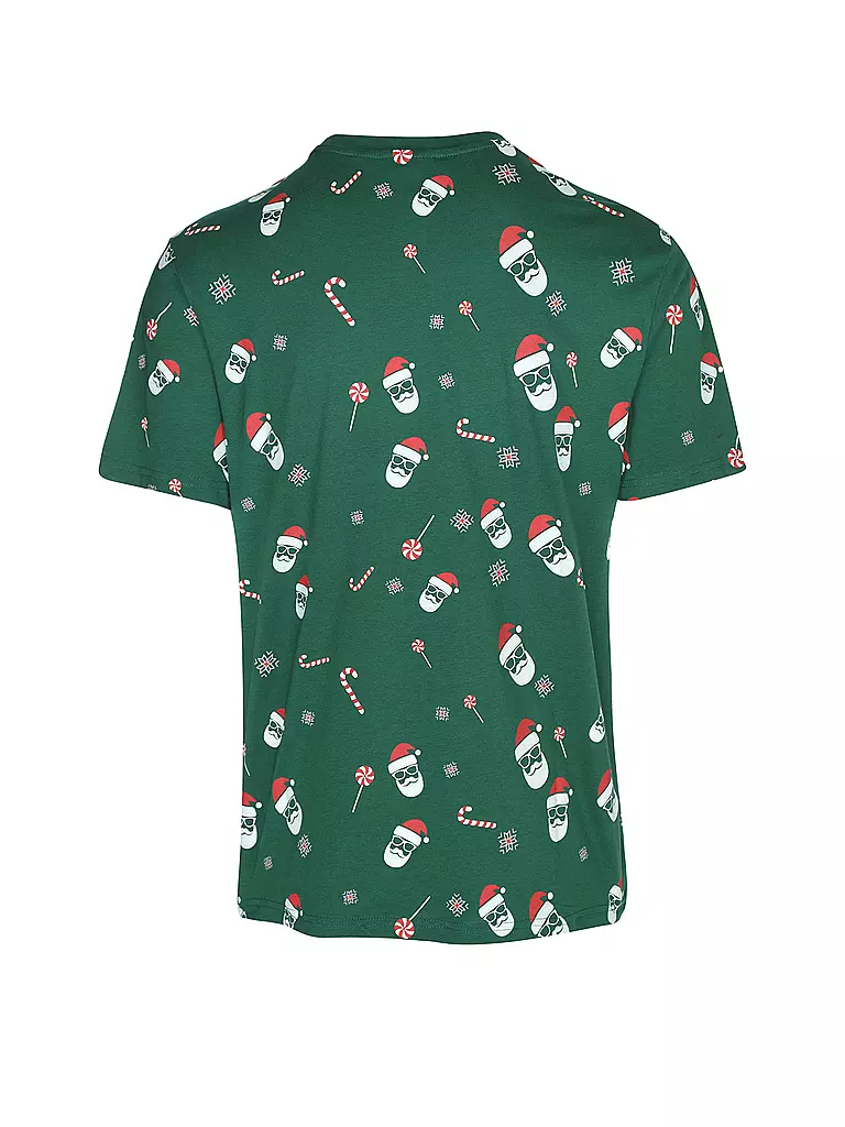 ONLY & SONS | T-Shirt ONSNEWCHRISTMAS | dunkelgrün