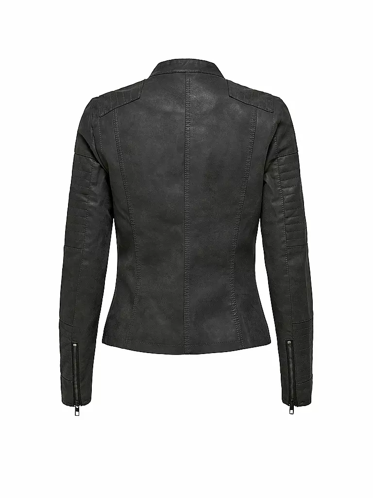 ONLY | Bikerjacke Lederoptik "ONLAVA" | schwarz