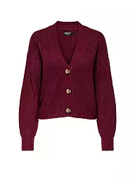 ONLY | Cardigan ONLCAROLSPRING | dunkelrot