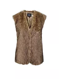 ONLY | Gilet in Felloptik ONLDAWN  | hellbraun