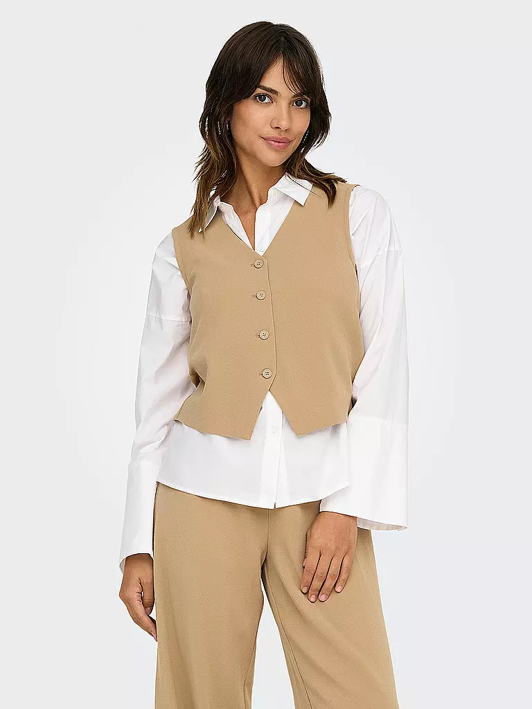 ONLY | Gilet ONLTHANA  | hellbraun