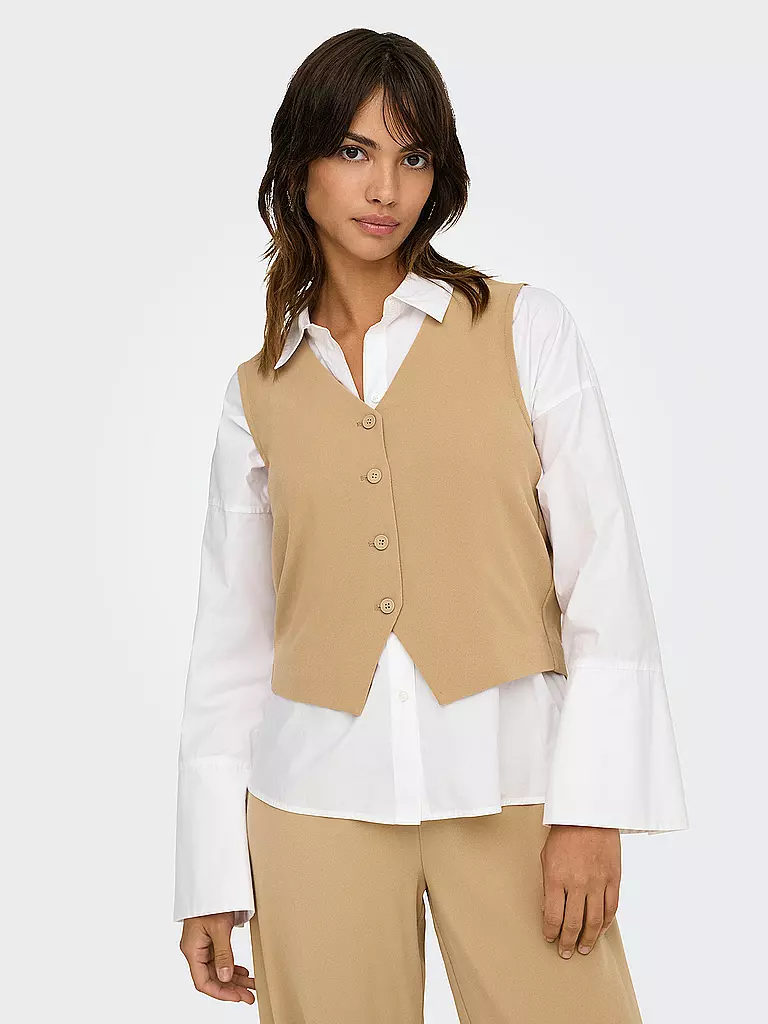 ONLY | Gilet ONLTHANA  | hellbraun