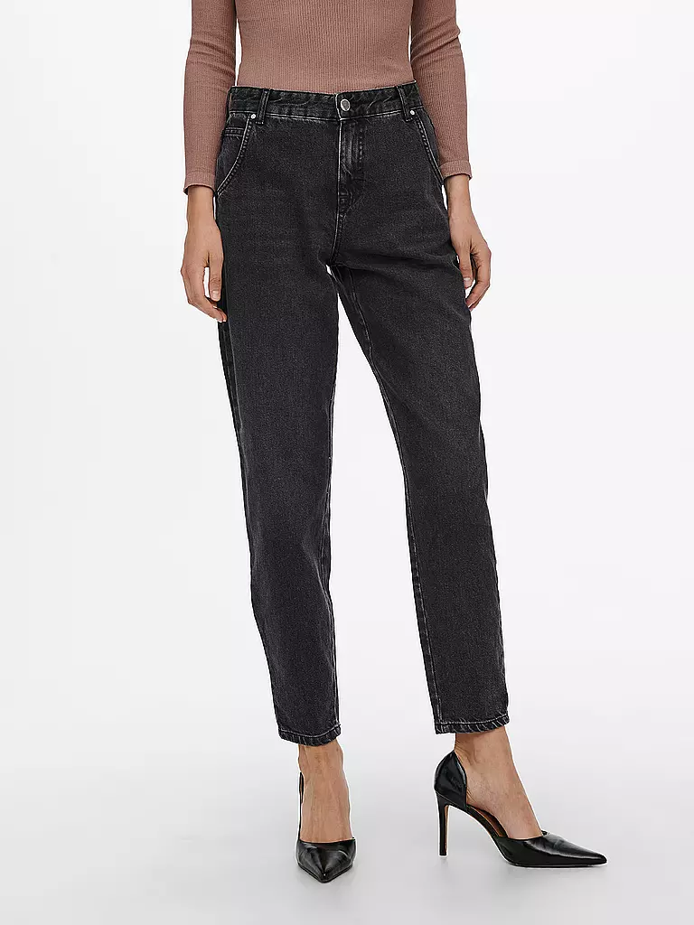 ONLY | Highwaist Jeans Balloon Fit 7/8 ONLTROY  | schwarz