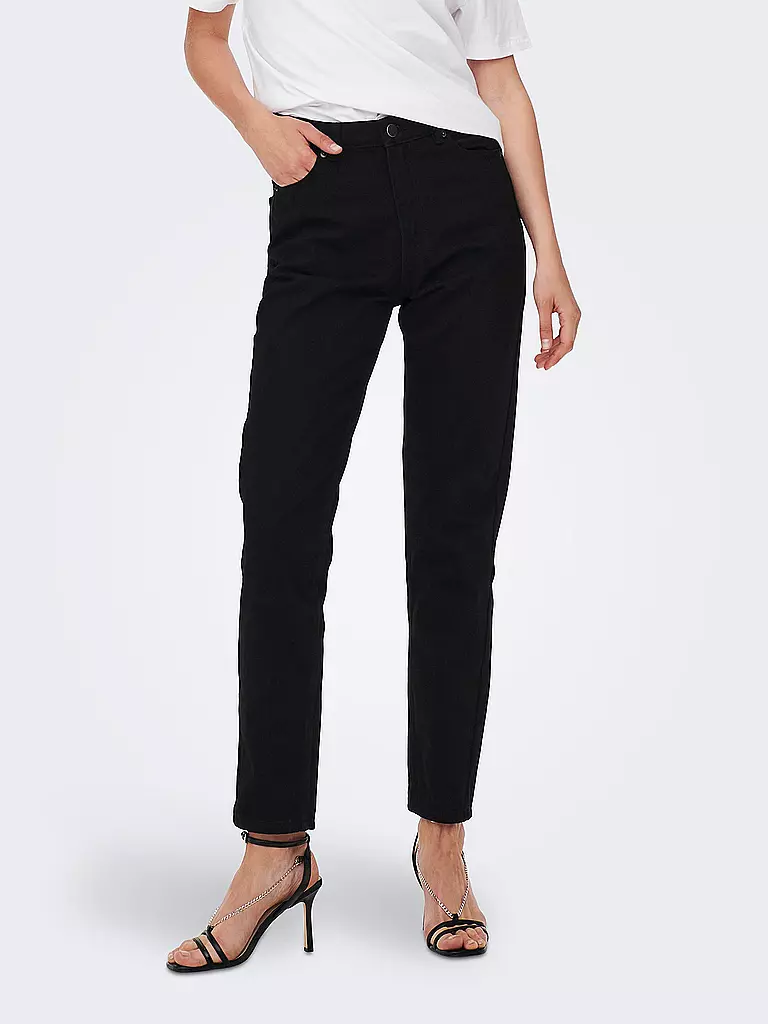 ONLY | Highwaist Jeans Mom Fit ONLJAGGER  | schwarz