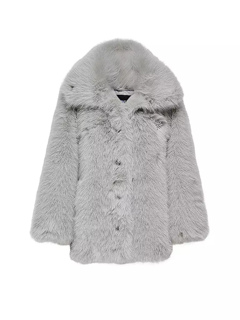 ONLY | Jacke in Felloptik ONLASHIA | hellgrau