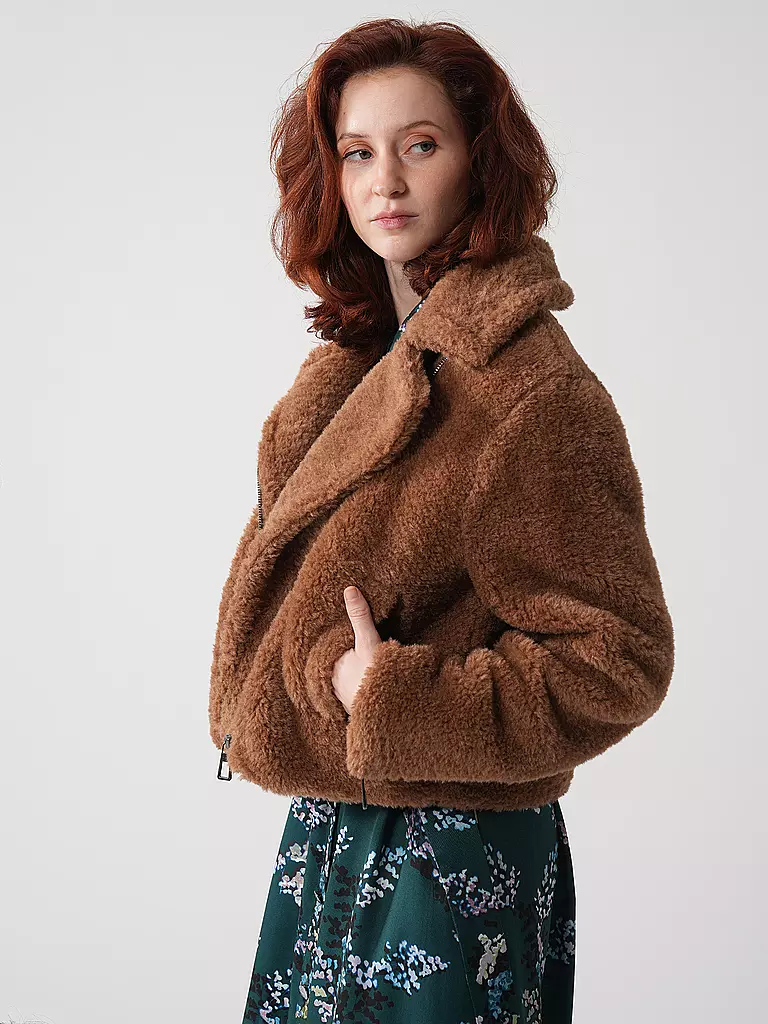 ONLY | Jacke in Felloptik ONLVERONA | hellbraun