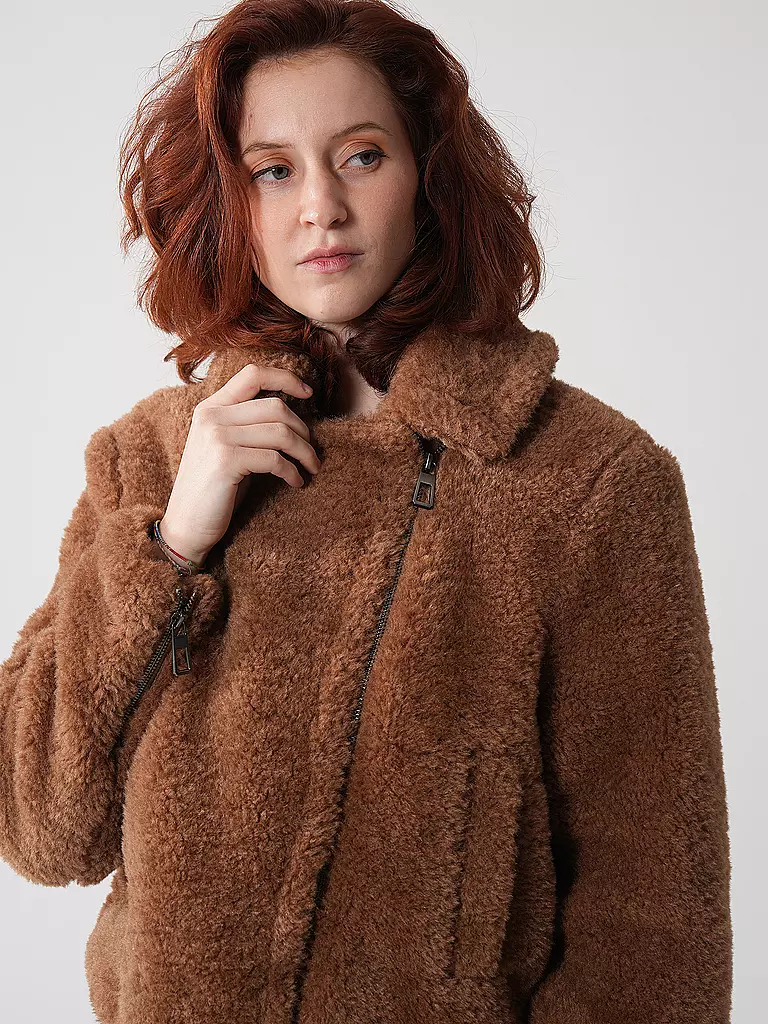ONLY | Jacke in Felloptik ONLVERONA | hellbraun