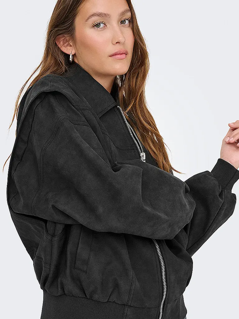 ONLY | Jacke in Lederoptik ONLSABA | schwarz