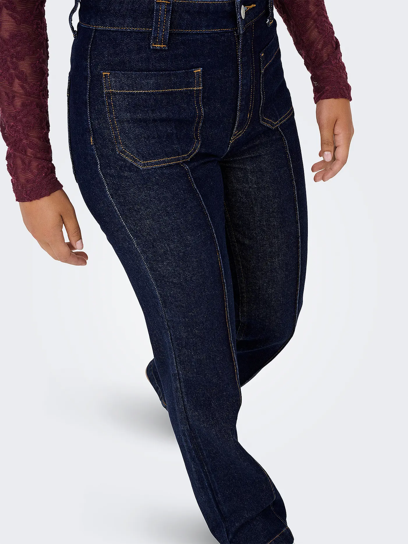 ONLY | Jeans Flared Fit ONLEMILY  | dunkelblau