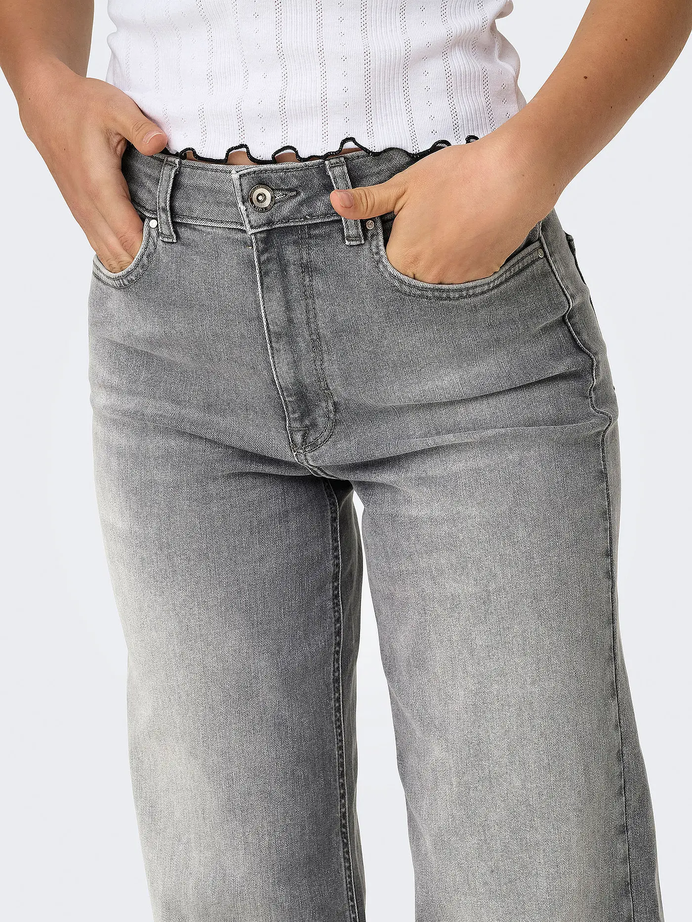 ONLY | Jeans Flared Fit ONLMADISON | hellgrau