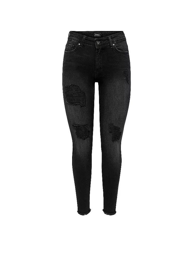 ONLY | Jeans Skinny Fit 7/8 ONLBLUSH  | schwarz