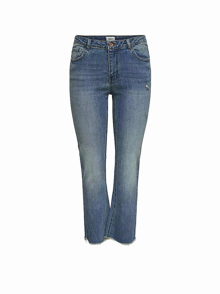 ONLY | Jeans Straight-Fit "ONLKENYA" 7/8 | blau