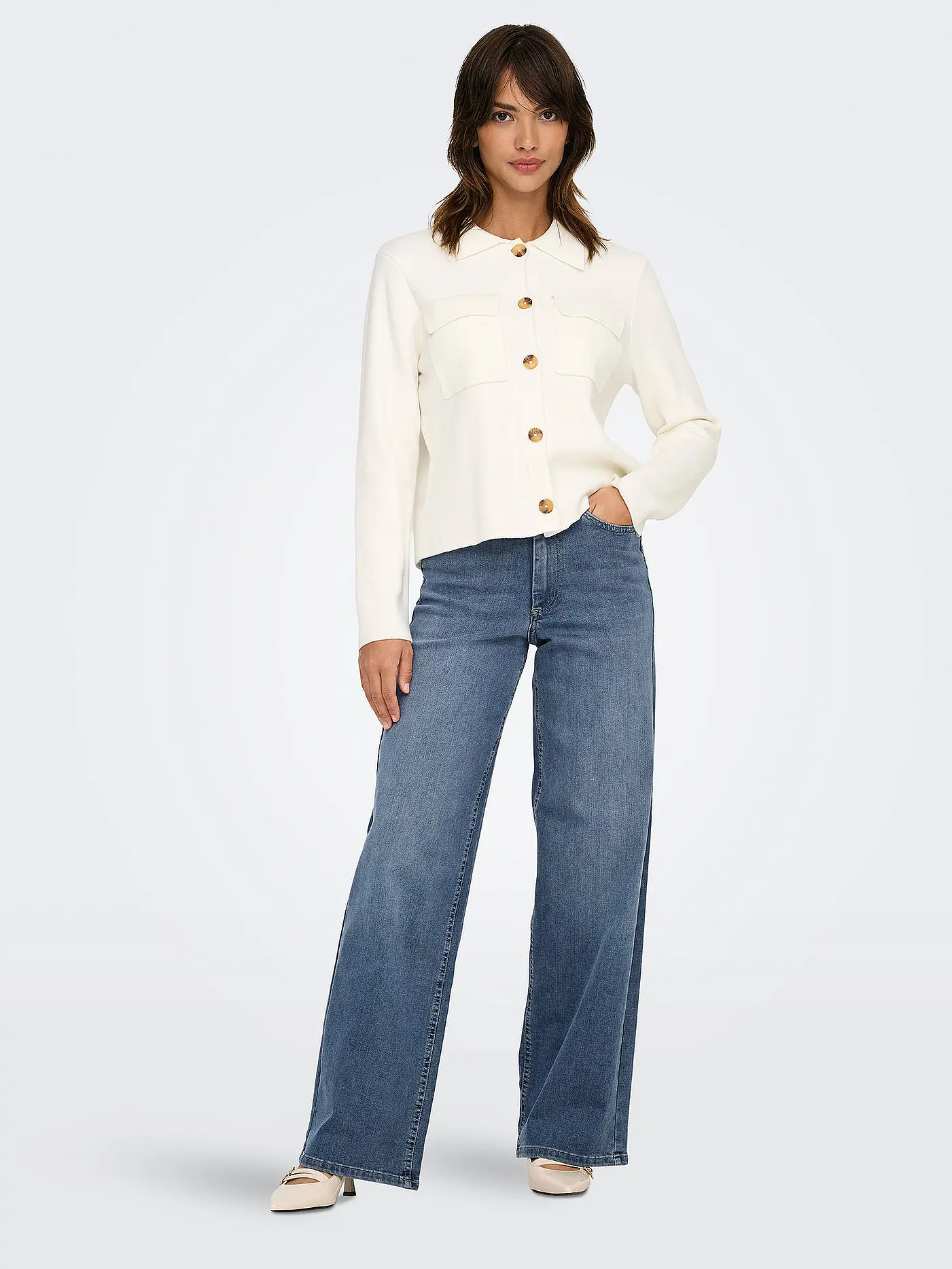 ONLY | Jeans Wide Leg Fit ONLMADISON BLUSH  | dunkelblau