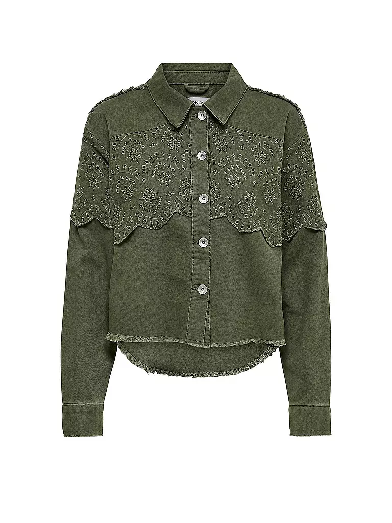 ONLY | Jeansjacke " ONLELENA  " | olive
