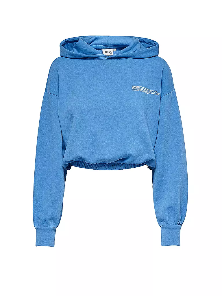 ONLY | Kapuzensweater - Hoodie Cropped Fit ONLCOOPER  | blau