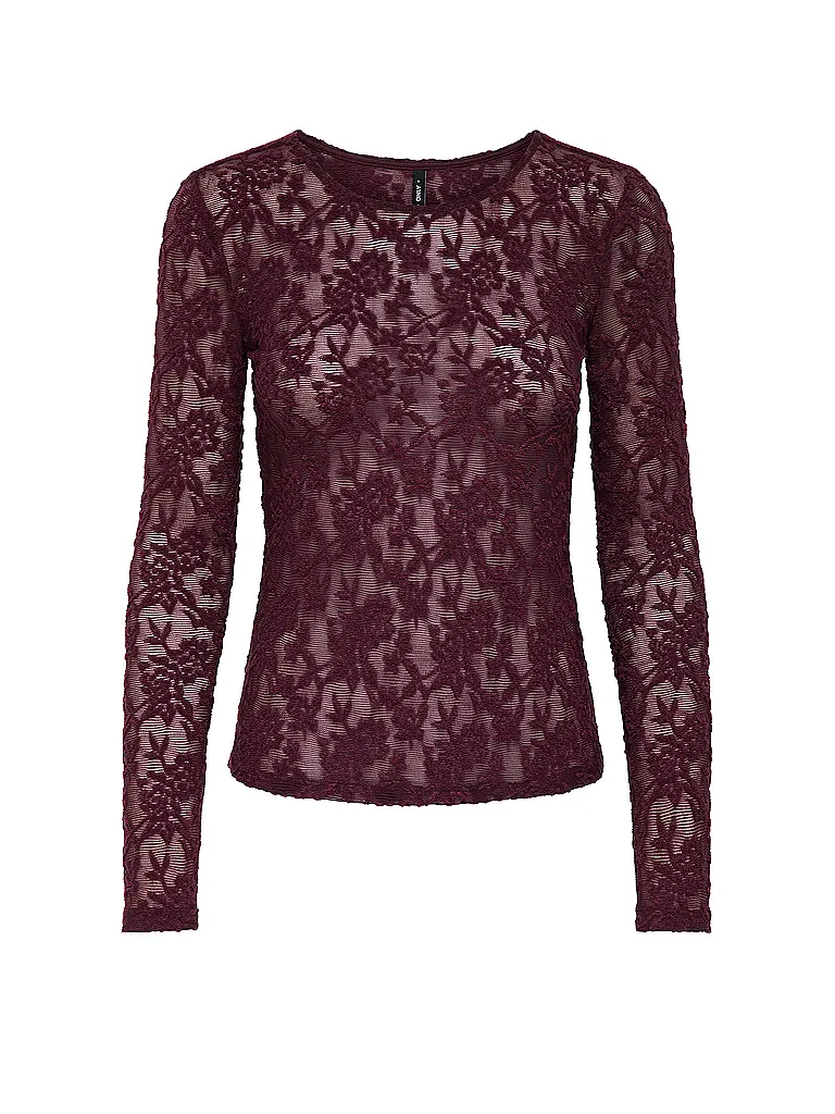 ONLY | Langarmshirt ONLBLAISE  | dunkelrot