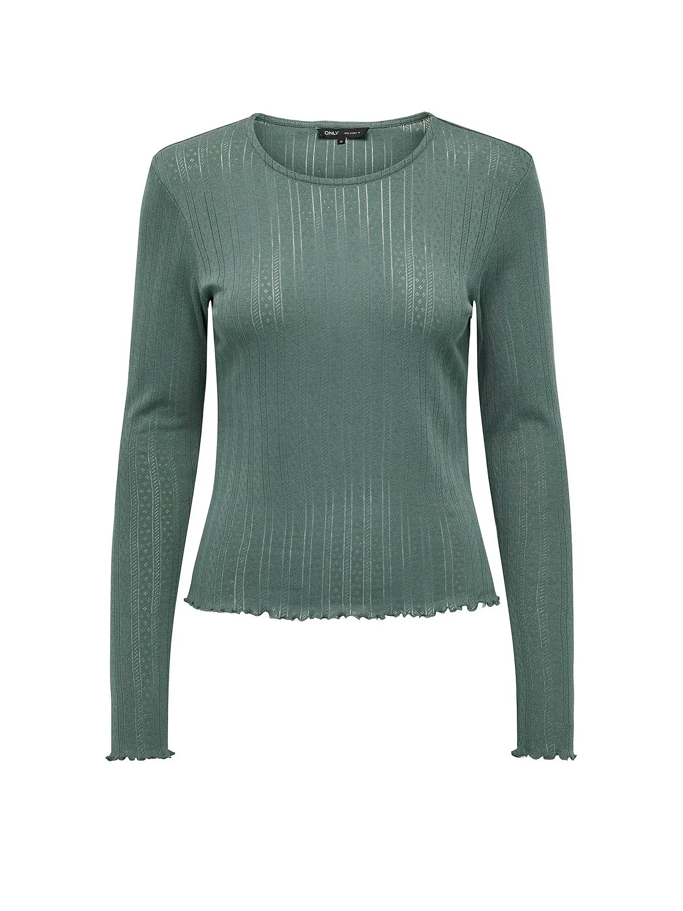 ONLY | Langarmshirt ONLCARLOTTA | dunkelgrün
