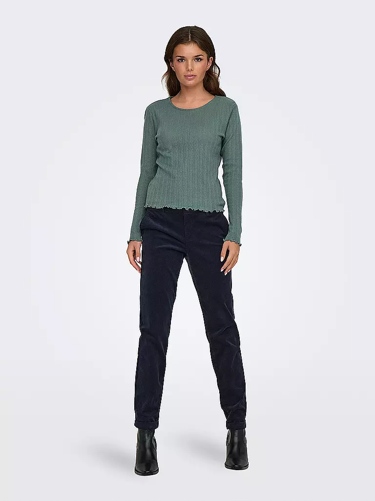 ONLY | Langarmshirt ONLCARLOTTA | dunkelgrün