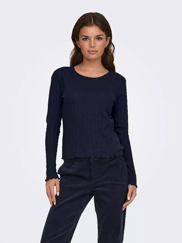 ONLY | Langarmshirt ONLCARLOTTA | dunkelblau