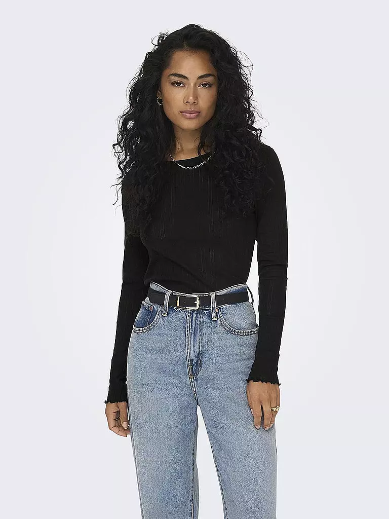 ONLY | Langarmshirt ONLCARLOTTA | schwarz