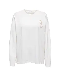 ONLY | Langarmshirt ONLVIVVI  | creme