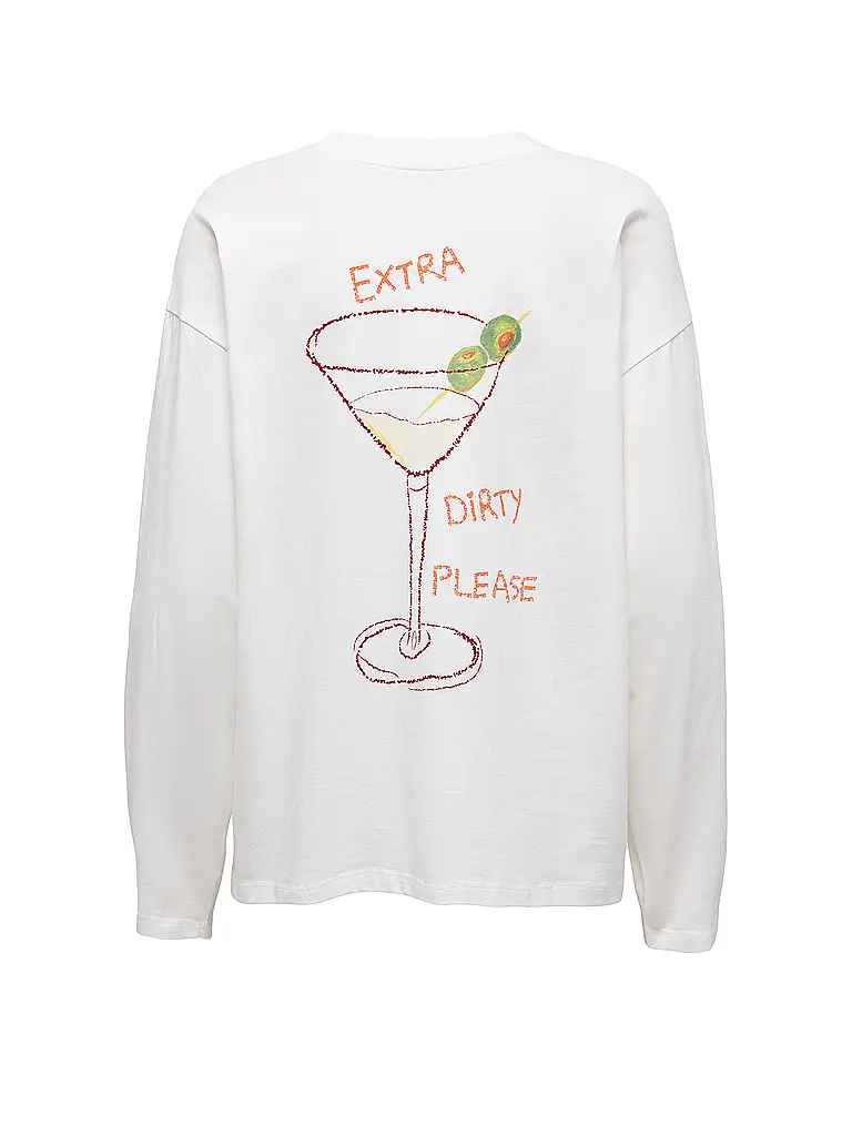 ONLY | Langarmshirt ONLVIVVI  | creme