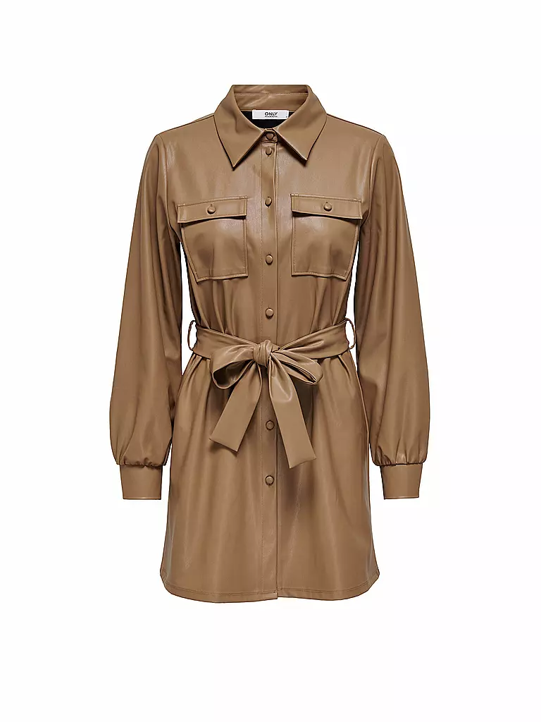 ONLY | Lederkleid ONLRUMA | beige