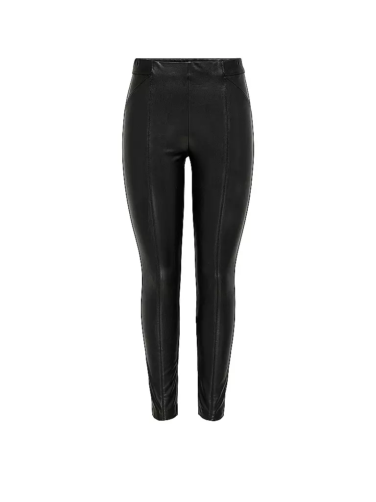 ONLY | Leggings in Lederoptik ONLJESSIE  | schwarz