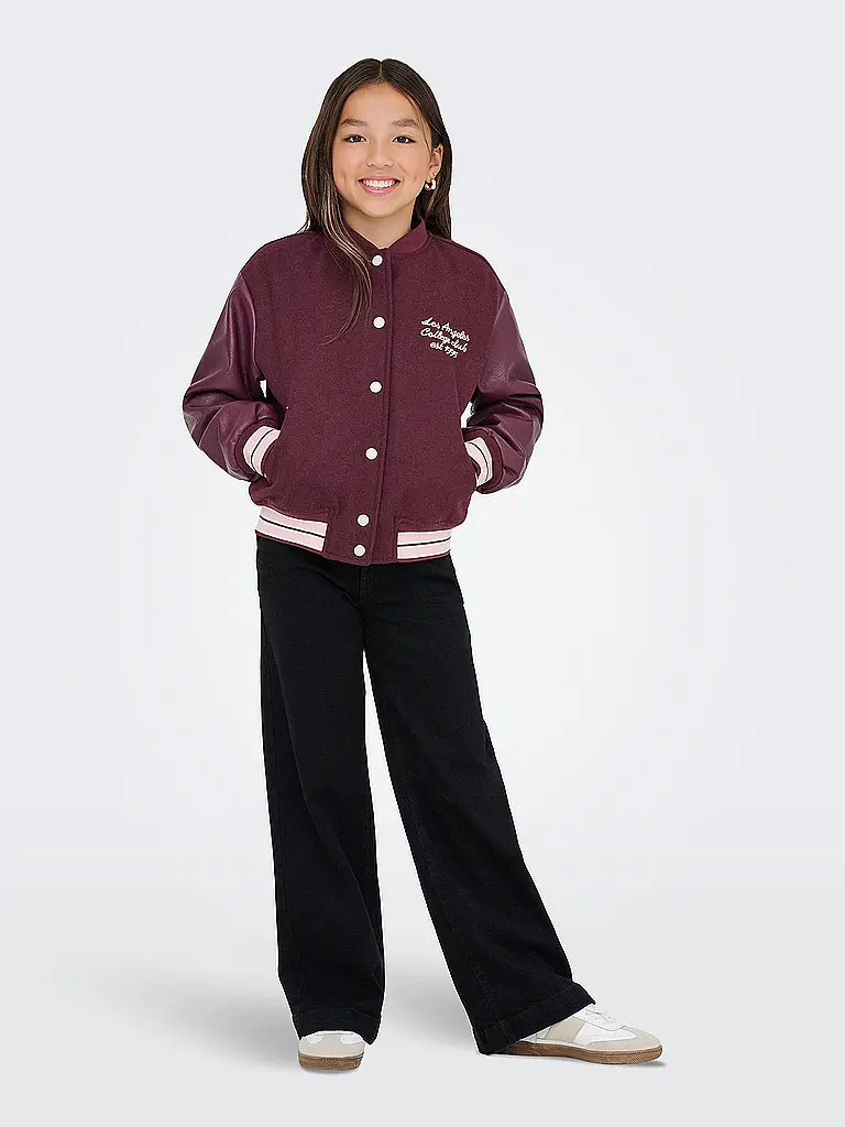 ONLY | Mädchen Jacke KOGWESTCOAST  | dunkelrot