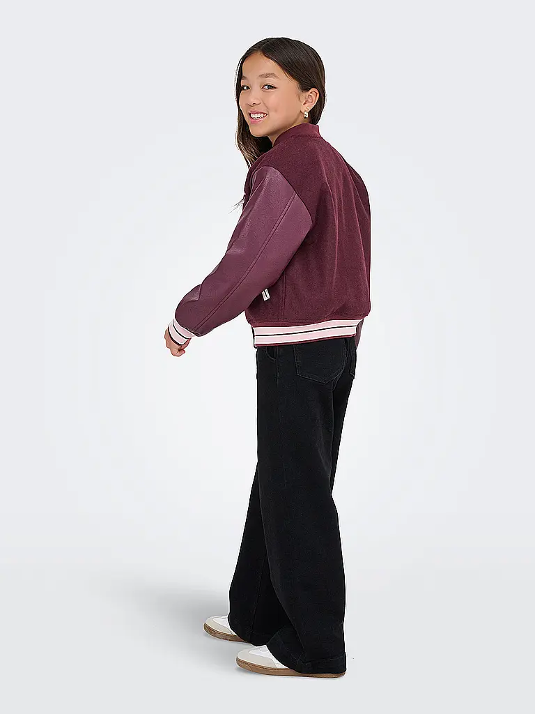 ONLY | Mädchen Jacke KOGWESTCOAST  | dunkelrot