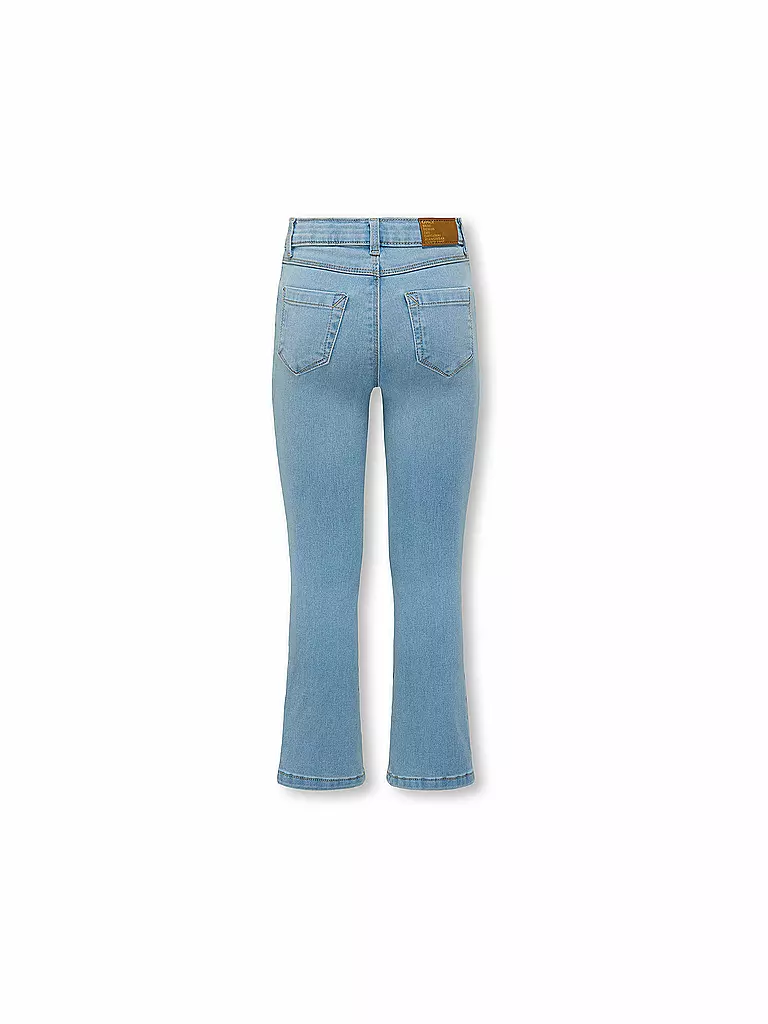 ONLY | Mädchen Jeans Wide Fit KMGROYAL FLARED FLOWER | hellblau