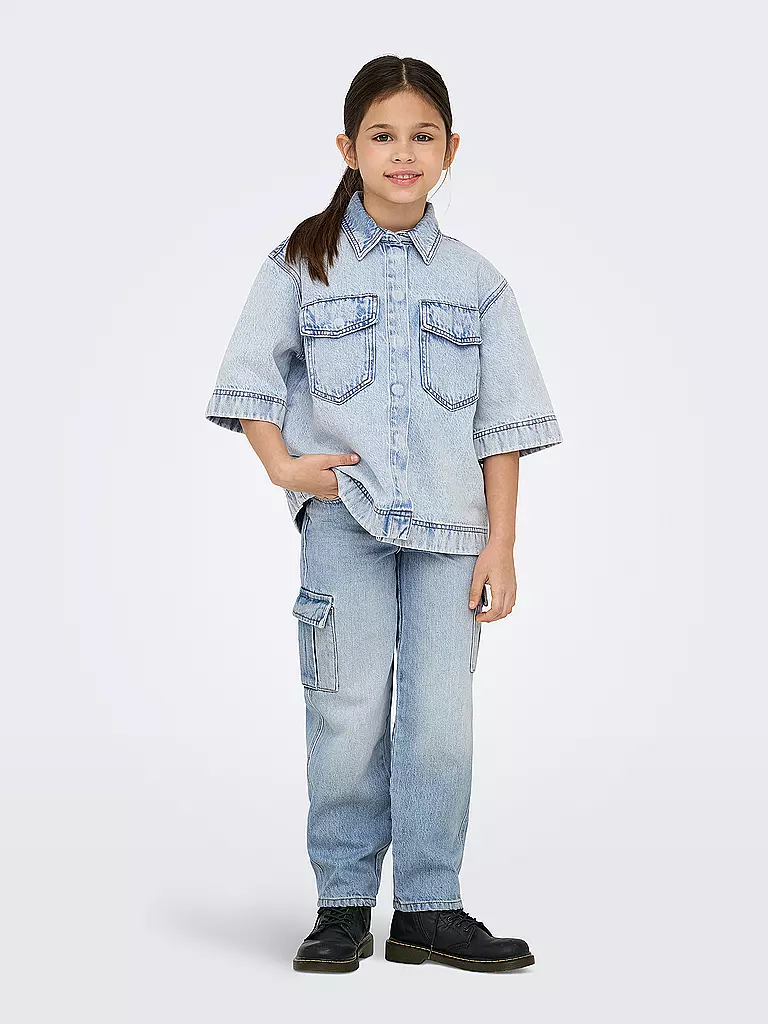 ONLY | Mädchen Jeans Wide Leg  KOGHARMONY | hellblau