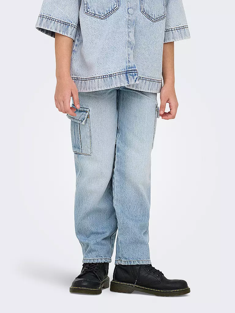 ONLY | Mädchen Jeans Wide Leg  KOGHARMONY | hellblau
