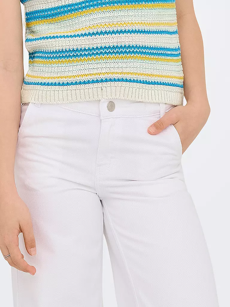 ONLY | Mädchen Jeans Wide Leg KOGCOMET | weiss