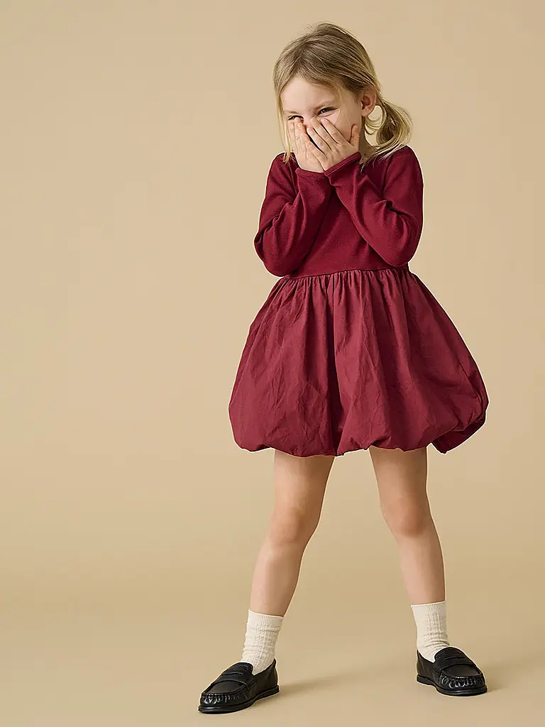 ONLY | Mädchen Kleid KMGTRINNY | Dunkelrot