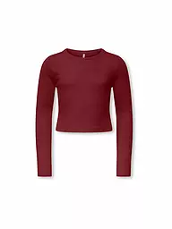 ONLY | Mädchen Langarmshirt KOGBINA | dunkelrot