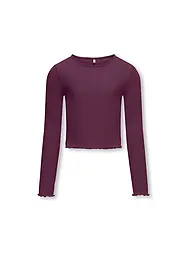 ONLY | Mädchen Langarmshirt KOGNELLA | dunkelrot