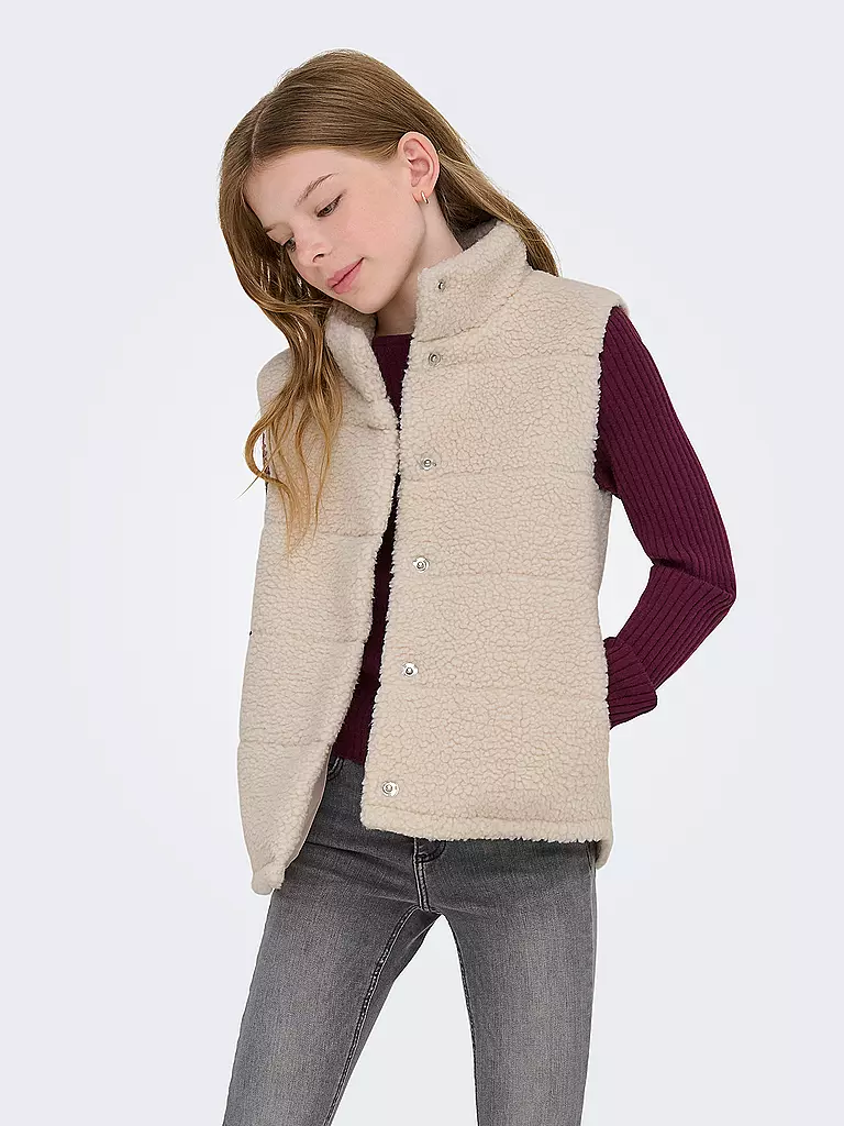 ONLY | Mädchen Steppgilet KOGSANDRA | beige