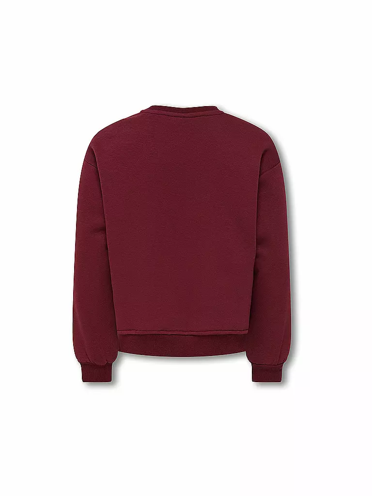 ONLY | Mädchen Sweater KOGVICTORY | dunkelrot