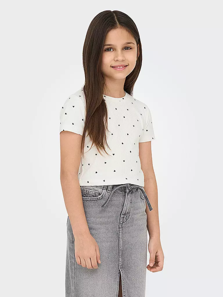 ONLY | Mädchen T-Shirt  | weiss