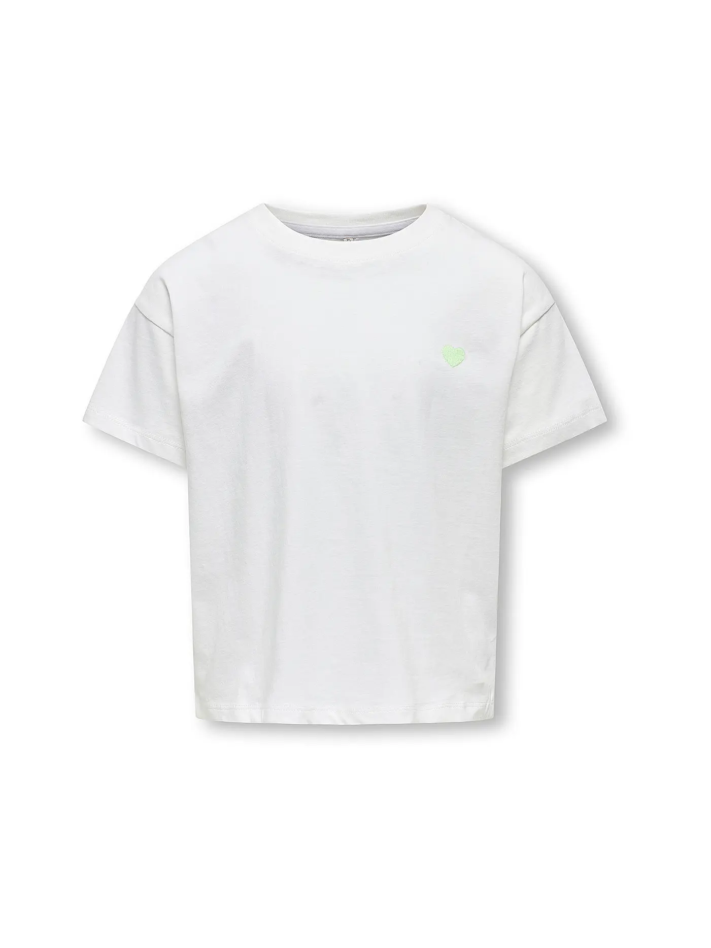 ONLY | Mädchen T-Shirt KOGMAIKEN LIFE CROPHEART | weiss