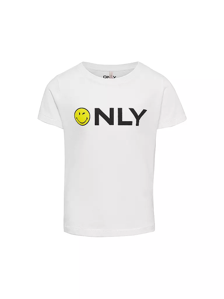 ONLY | Mädchen T-Shirt KONSMILEY  | weiss
